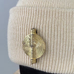 « Bonnet Akan» Beige | Bijoux d'exception | Paris