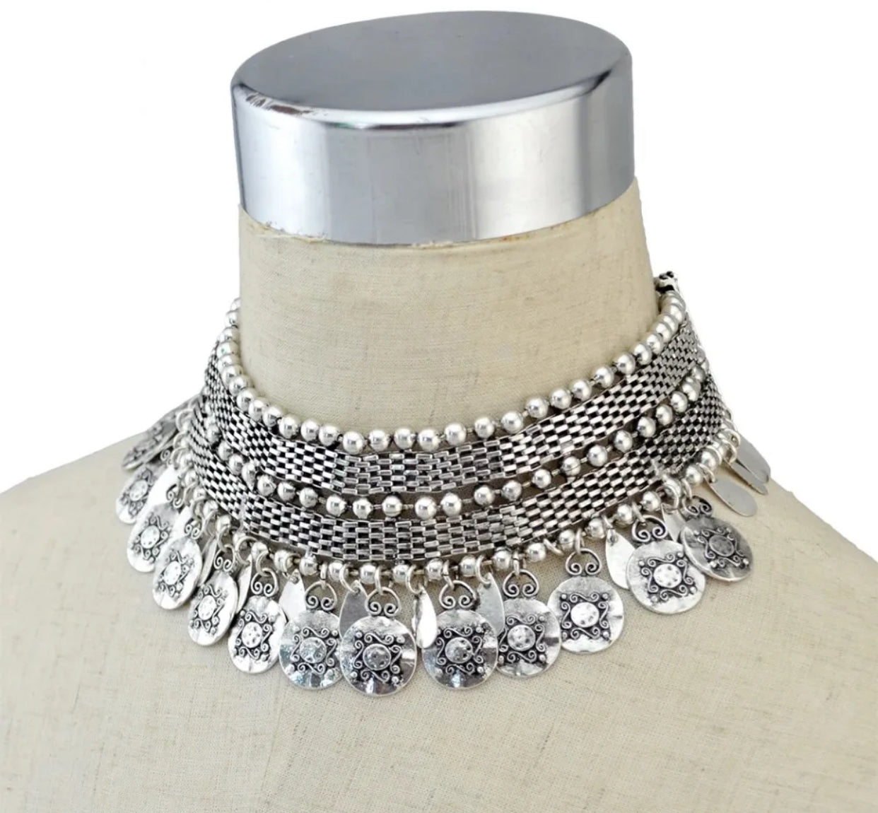 Collier "Queen Raïcha " Couleur Argent | Bijoux d'exception | Paris