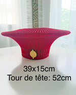 Cap « Zulu » Rouge| Grand modèle | Bijoux d'exception | Paris