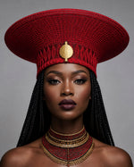 Cap « Zulu » Rouge| Grand modèle | Bijoux d'exception | Paris