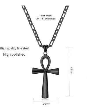 Collier « Big Ankh » Couleur Noir | Bijoux d'exception | Paris