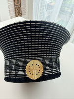 Cap « Zulu » Noir et Blanc| Moyen modèle | Bijoux d'exception | Paris