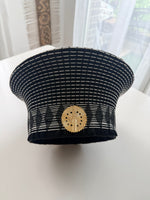 Cap « Zulu » Noir et Blanc| Moyen modèle | Bijoux d'exception | Paris