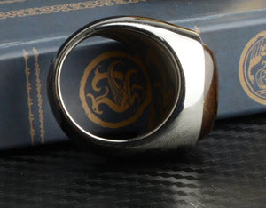 Bague homme " Big Tiger Eye " Couleur Argent | Bijoux d'exception | Paris