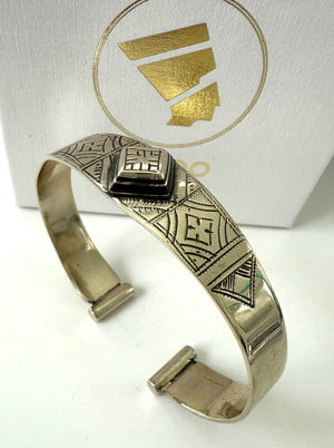 Bracelet Homme " Prince Touareg  " Couleur Argent | Bijoux d'exception | Paris