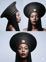 Cap « Zulu » Noir et Doré| Grand modèle | Bijoux d'exception | Paris