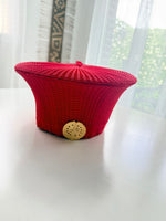 Cap « Zulu » Rouge| Petit modèle | Bijoux d'exception | Paris