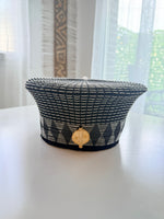 Cap « Zulu » Noir et Blanc| Petit modèle | Bijoux d'exception | Paris