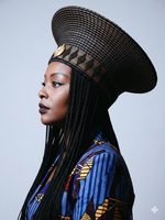 Cap « Zulu » Noir et Doré| Grand modèle | Bijoux d'exception | Paris