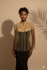 Top/Haut Bi-joo "Makena " Couleur Or | Bijoux d'exception | Paris