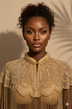 Top/Haut Bi-joo "Makena " Couleur Or | Bijoux d'exception | Paris