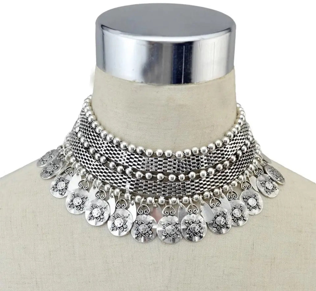 Collier "Queen Raïcha " Couleur Argent | Bijoux d'exception | Paris