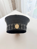 Cap « Zulu » Noir et Blanc| Petit modèle | Bijoux d'exception | Paris