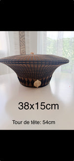 Cap « Zulu » Noir et Doré| Grand modèle | Bijoux d'exception | Paris