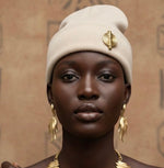 « Bonnet Akan» Beige | Bijoux d'exception | Paris