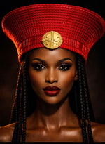 Cap « Zulu » Rouge| Petit modèle | Bijoux d'exception | Paris