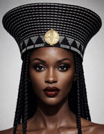 Cap « Zulu » Noir et Blanc| Petit modèle | Bijoux d'exception | Paris