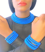 Parure "African Queen" Blue | Bijoux d'exception | Paris