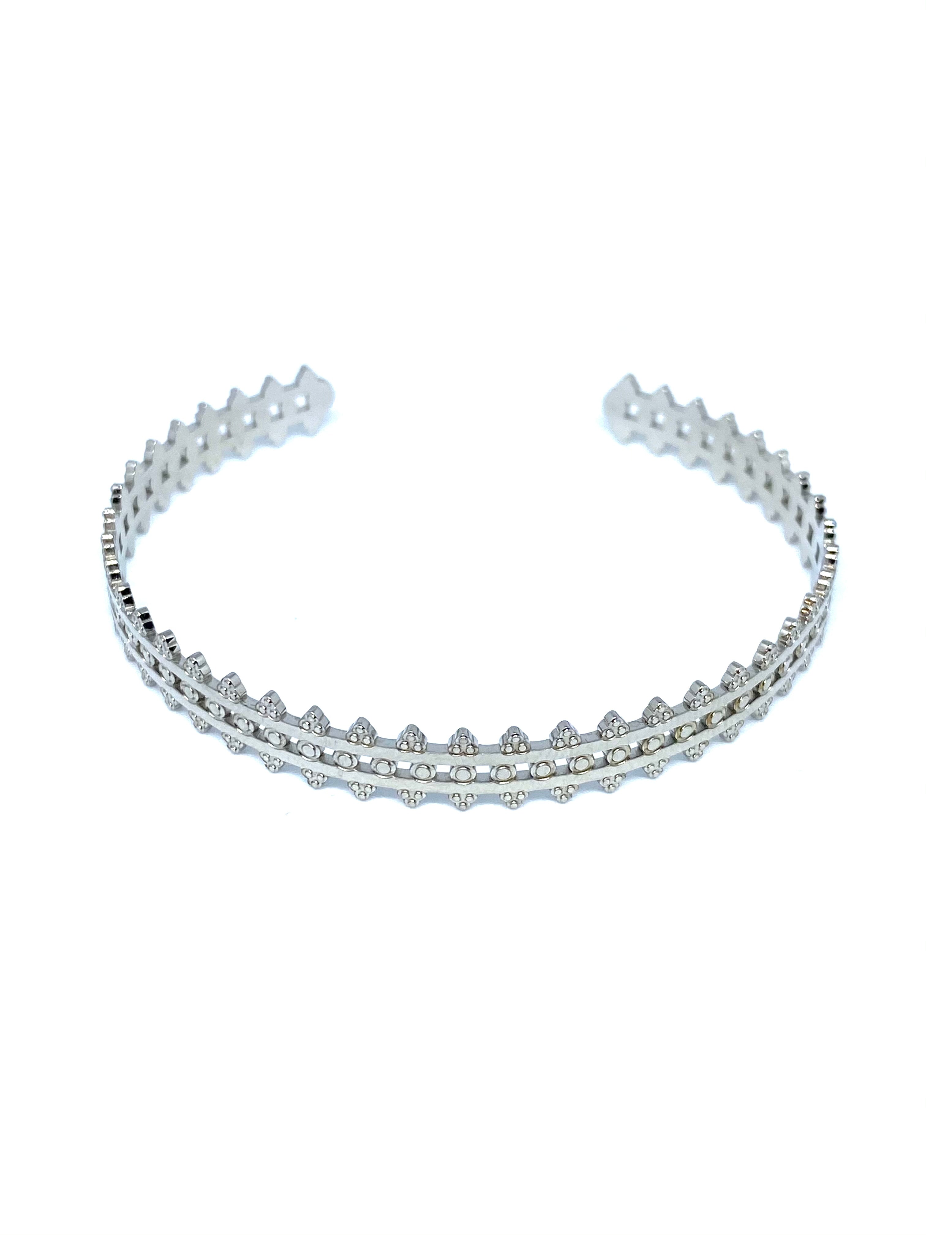 Bracelet Femme " Ibadan " Couleur Argent | Bijoux d'exception | Paris