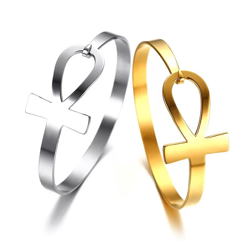 Bracelet Homme " King Ankh  " Couleur Argent | Bijoux d'exception | Paris
