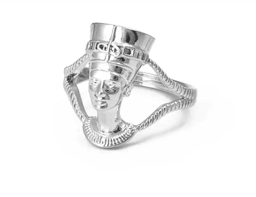 Bague " Nefertiti " Couleur Argent | Bijoux d'exception | Paris