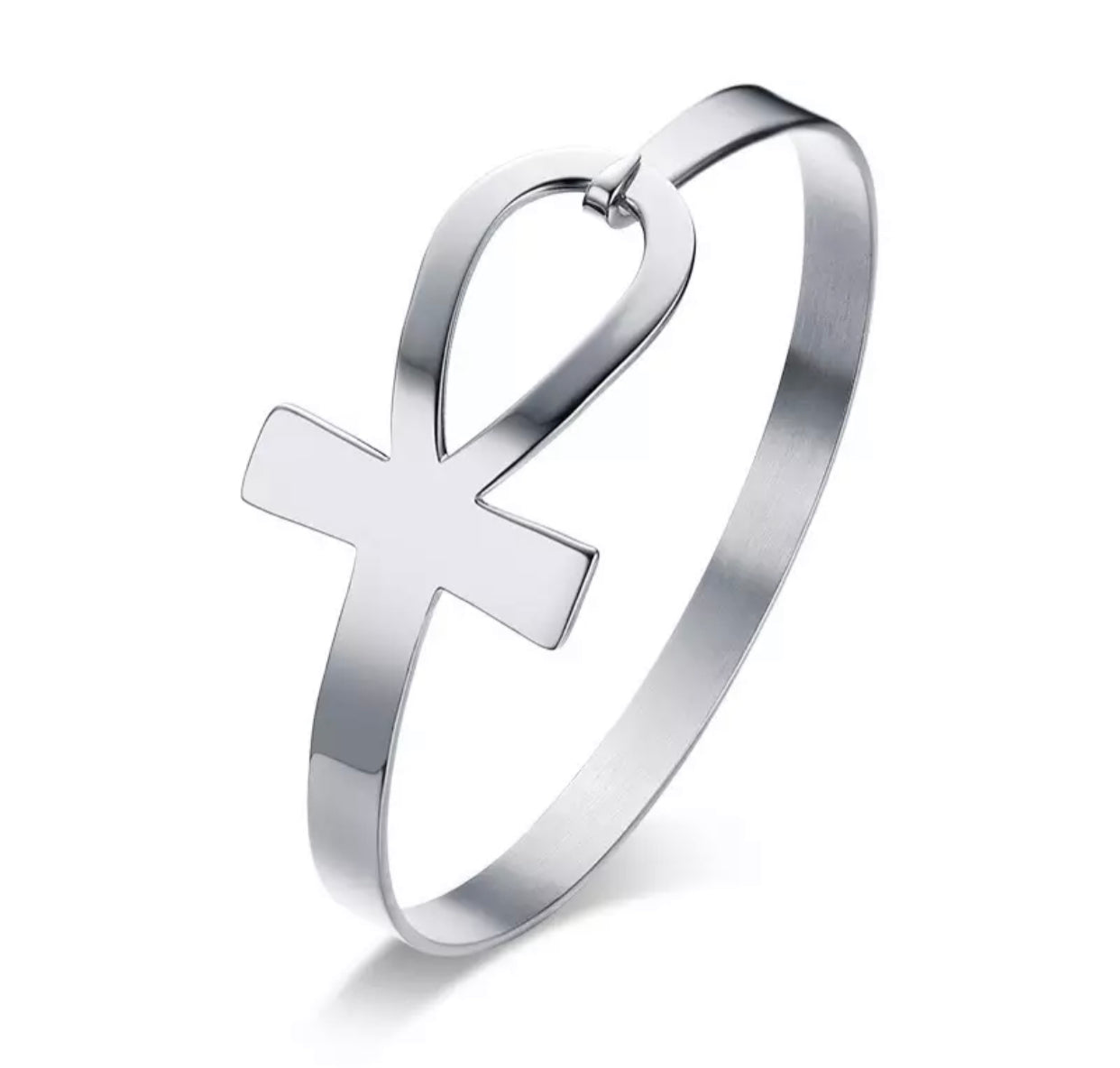 Bracelet Femme " Queen Ankh " Couleur Argent | Bijoux d'exception | Paris