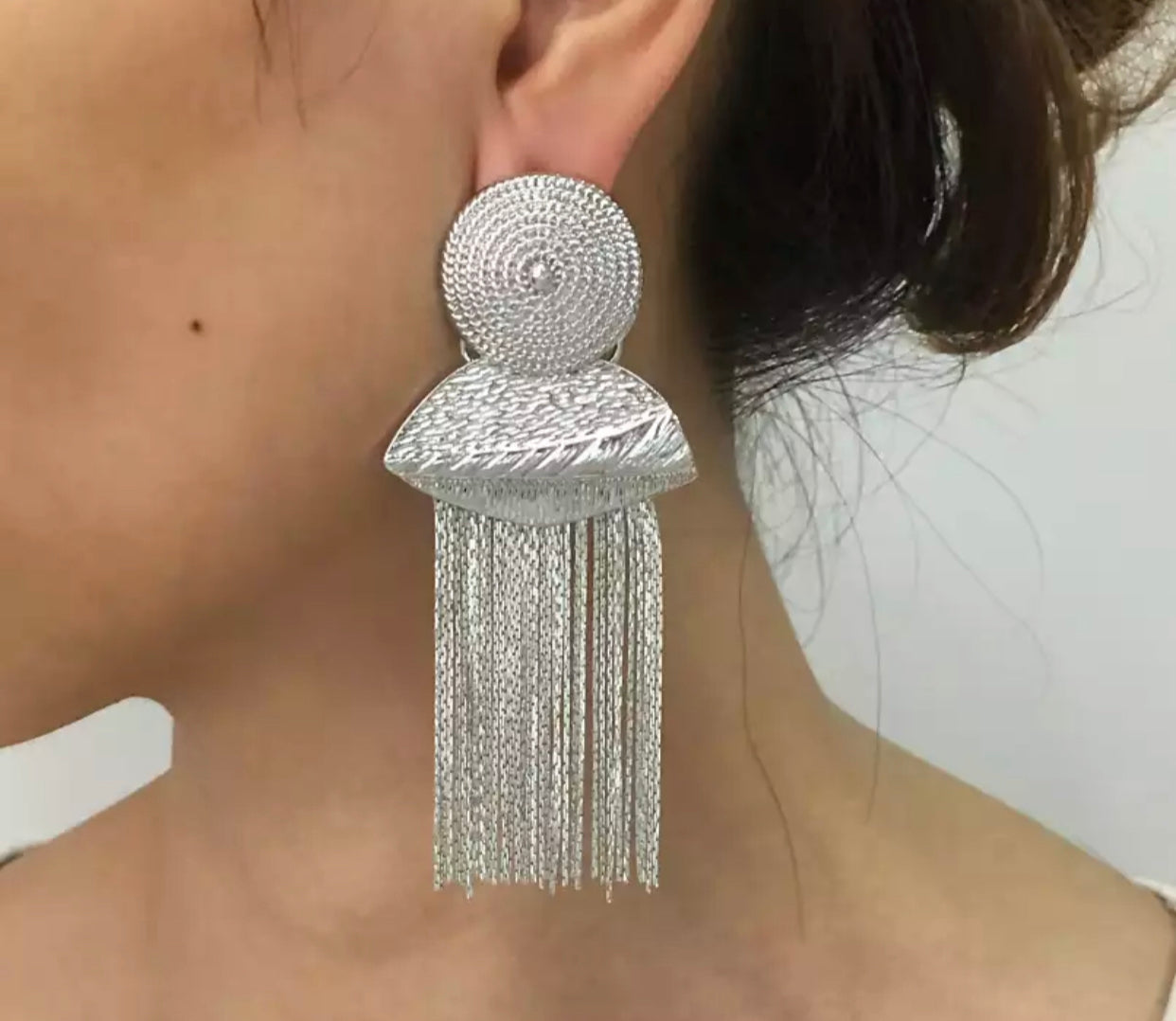 Les boucles d’oreilles « Queen WaterFalls » Argent | Bijoux d'exception | Paris