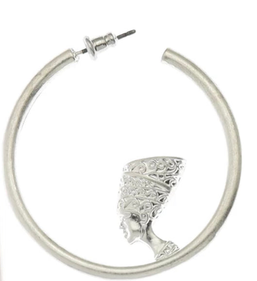 Boucles d’oreilles « Queen Nefertiti  » Argent  | Bijoux d'exception | Paris