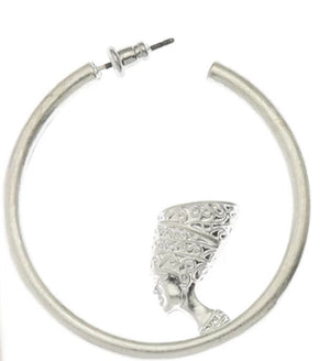 Boucles d’oreilles « Queen Nefertiti  » Argent  | Bijoux d'exception | Paris