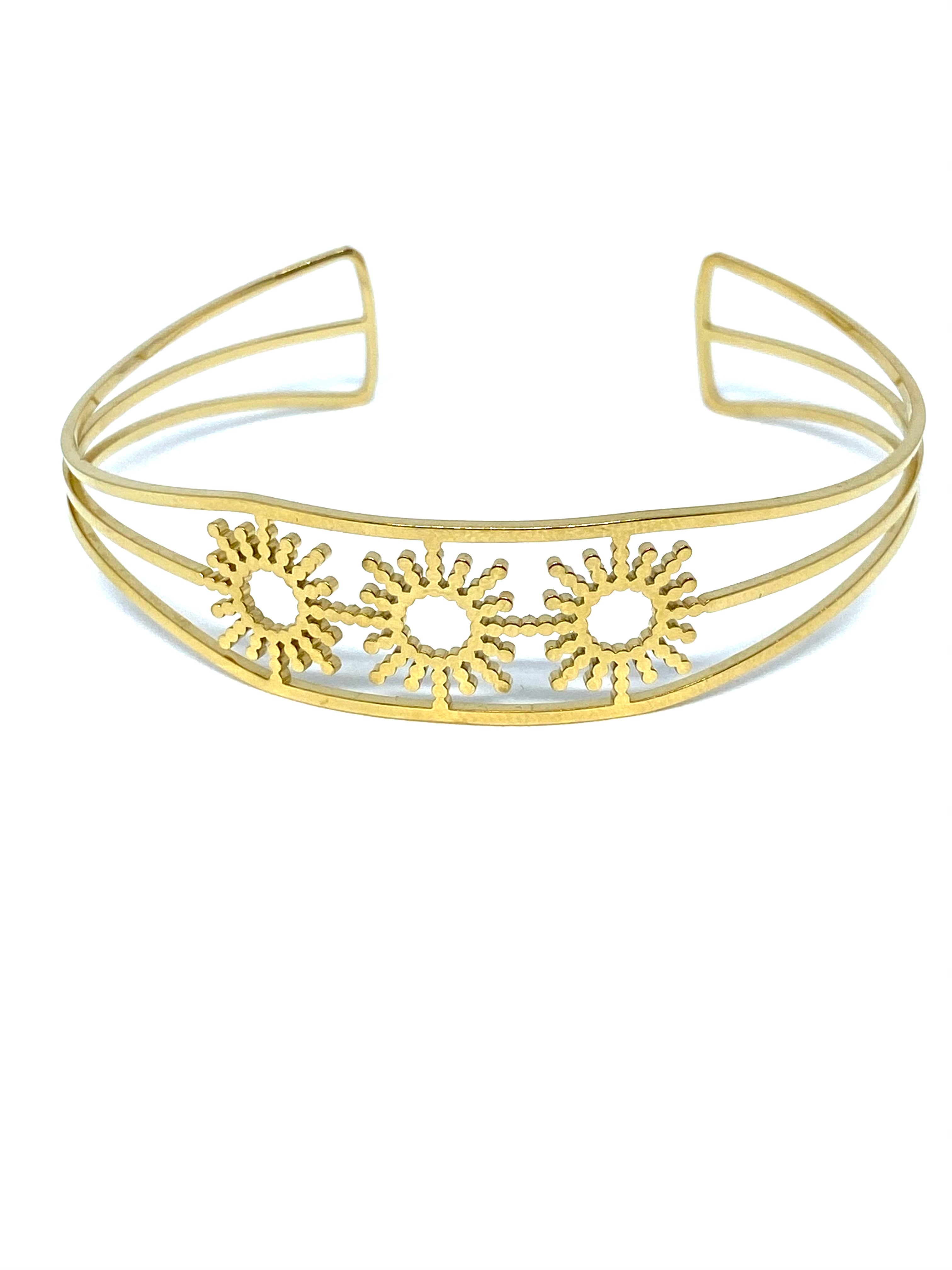 Bracelet Femme " Sun " Couleur Or | Bijoux d'exception | Paris