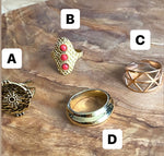 Bague « Ethnika »Couleur Or | Bijoux d'exception | Paris