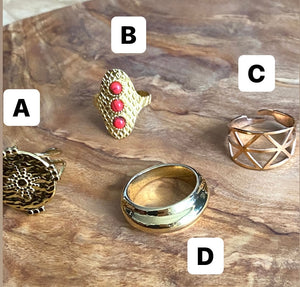 Bague « Ethnika »Couleur Or | Bijoux d'exception | Paris