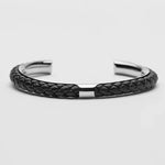 Bracelet Homme « Leather King » Noir | Bijoux d'exception | Paris