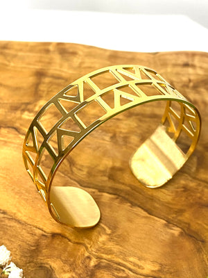 Bracelet Femme " Geometrik " Couleur Or | Bijoux d'exception | Paris