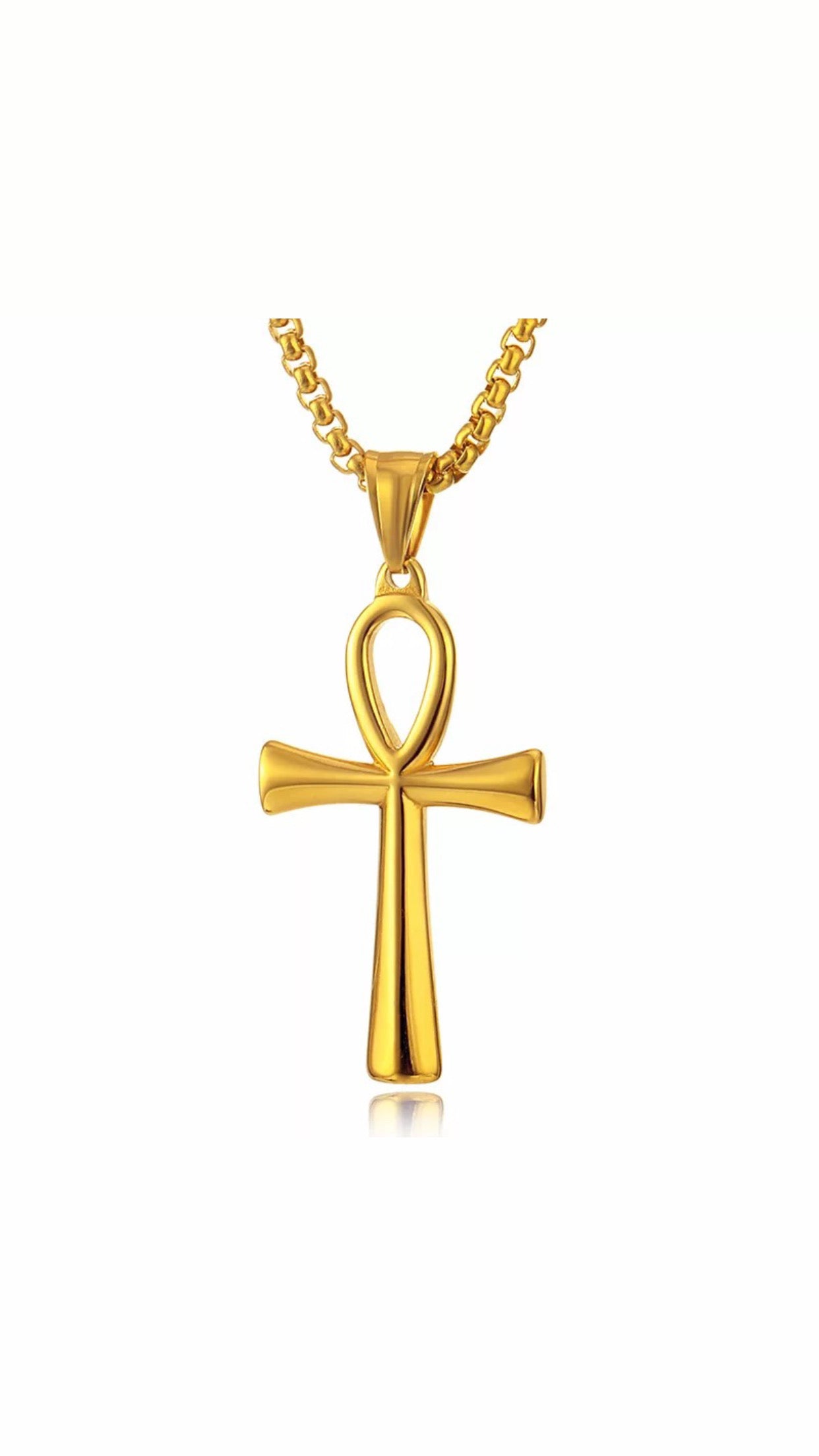 Collier « Big Ankh » Couleur Or | Bijoux d'exception | Paris