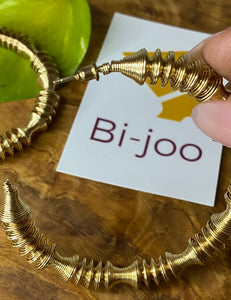 Boucles d’oreilles « Bamboo » Couleur Or | Bijoux d'exception | Paris
