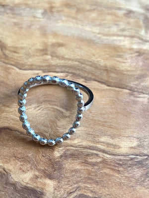 Bague « Queen Circle »Couleur Argent | Bijoux d'exception | Paris