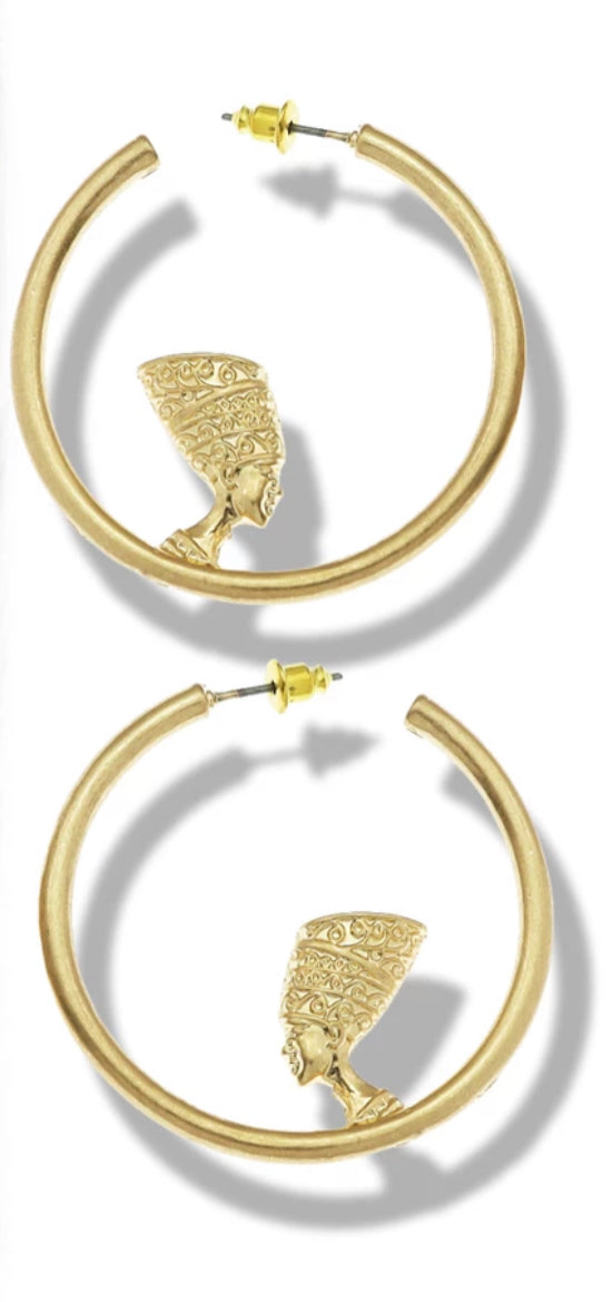 Boucles d’oreilles « Queen Nefertiti  » Or | Bijoux d'exception | Paris