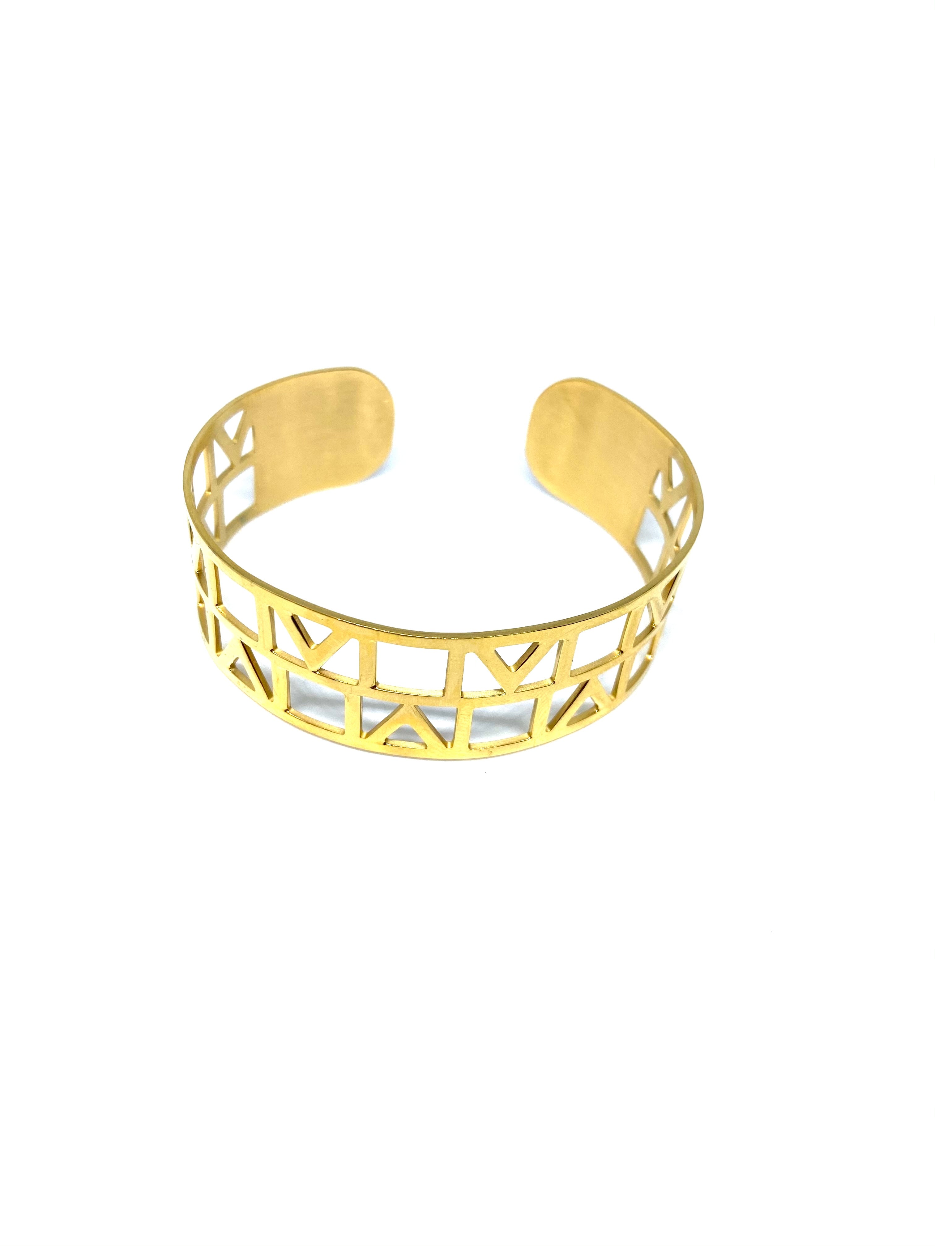 Bracelet Femme " Geometrik " Couleur Or | Bijoux d'exception | Paris