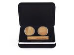 Ensemble Boutons de manchette Homme "King Wood" | Bijoux d'exception | Paris