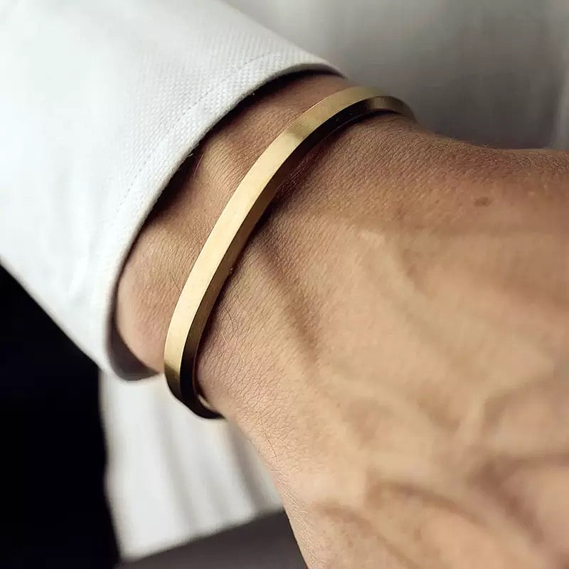 Bracelet Homme « Strong King » Or Brillant| Bijoux d'exception | Paris