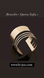 Bracelet "Queen Sofia" couleur or | Bijoux d’exception | Bi-joo Paris