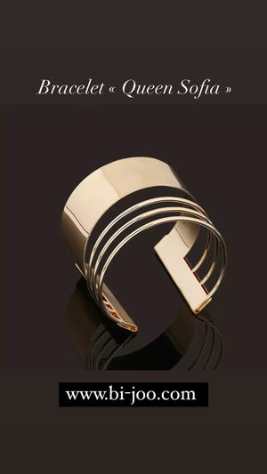 Bracelet "Queen Sofia" couleur or | Bijoux d’exception | Bi-joo Paris