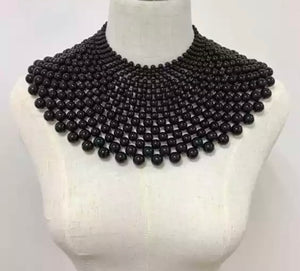 Collier « Perle d’Afrique » Noir | Bijoux d'exception | Paris