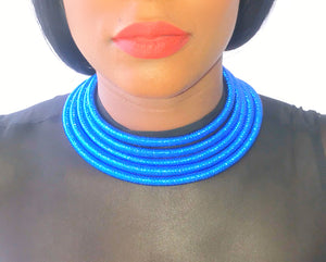 Parure "African Queen" Blue | Bijoux d'exception | Paris