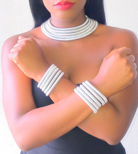 Parure "African Queen" Argent | Bijoux d'exception | Paris