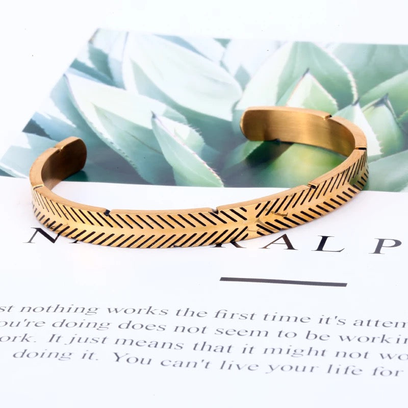 Bracelet Homme « Ethnic King » couleur Or | Bijoux d'exception | Paris