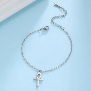 Bijou de pied « Queen Ankh » couleur argent | Bijoux d'exception | Paris